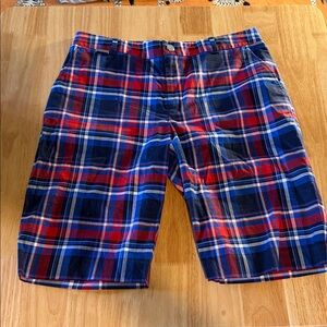 Ralph Lauren Plaid Women's Bermudas - Red and Blue